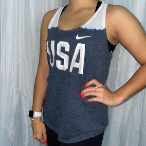 Nike USA Olympic Team Tie-Dye Racerback Tank Top
